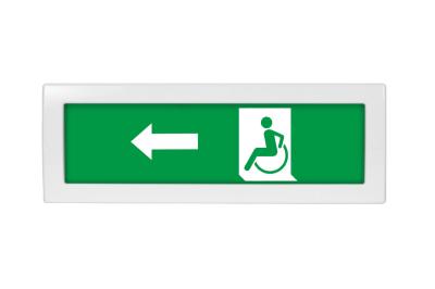 МГН в двери стрелка влево (пиктограмма)